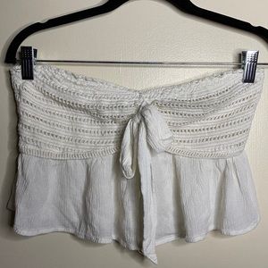 American Eagle Crochet Flowy Tube Top